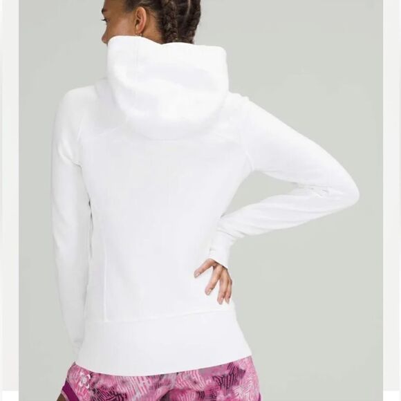 Lululemon Scuba Full Zip Hoodie White Seawheeze NEW - Picture 4 of 14